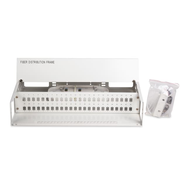 Оптический кросс, А-Оптик, АО-4803 19" (2U) FDF 48 портов, SC Simplex, LC Duplex, Без адаптеров и пигтейлов, Белый