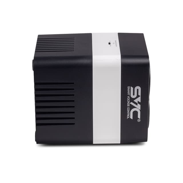 Стабилизатор (AVR), SVC, AVR-1008-U, Мощность 1000ВА/500Вт, Диапазон работы AVR: 176-273В, Тип выходных разъёмов: Schuko х 4 шт., LED-индикаторы, Чёрный