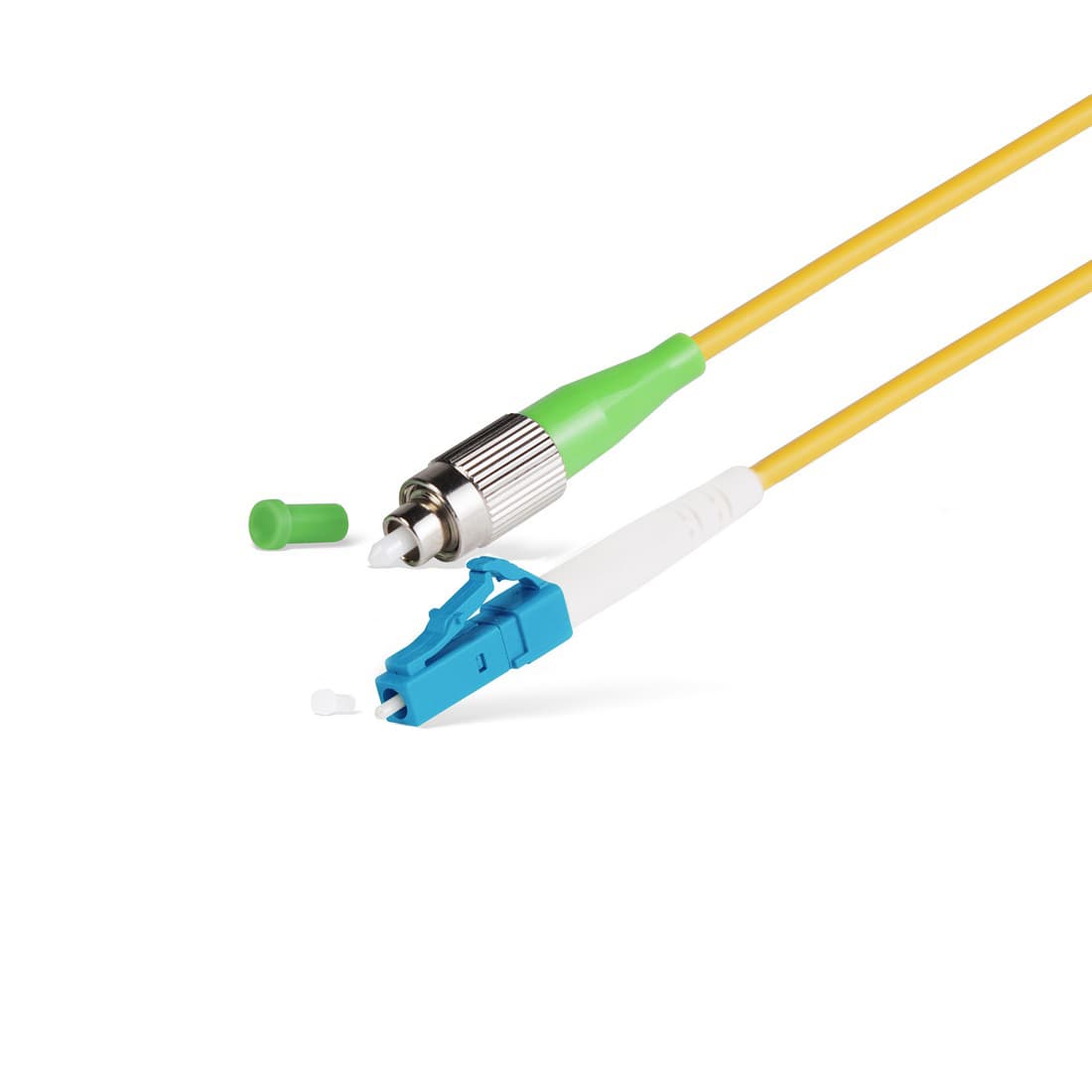 Патч корд оптоволоконный,, FC/APC-LC/UPC SM 9/125 Simplex 2.0мм 1 м, LSZH