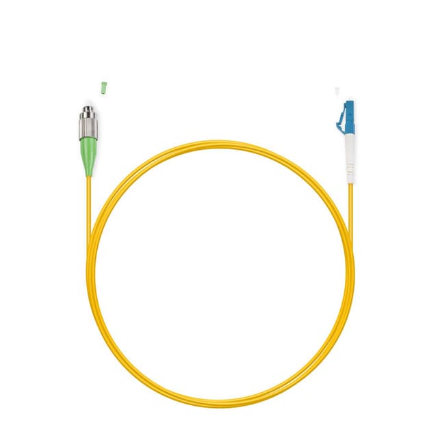 Патч корд оптоволоконный,, FC/APC-LC/UPC SM 9/125 Simplex 2.0мм 1 м, LSZH