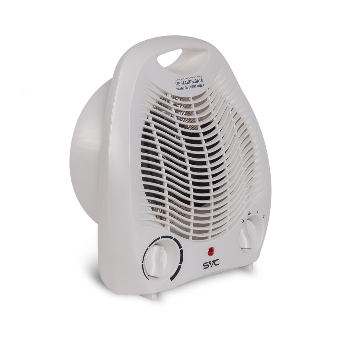 Тепловентилятор, SVC, FHV-2000, Мощность 1000Вт/2000Вт, Площадь обогрева: до 20м2, 3 режима работы, Регулировка температуры, Отключение при перегреве, Негорючий пластик, Белый