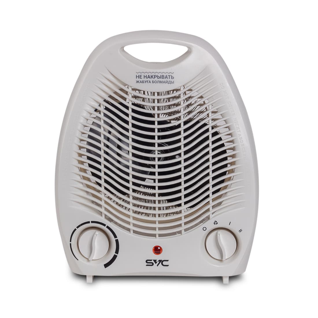 Тепловентилятор, SVC, FHV-2000, Мощность 1000Вт/2000Вт, Площадь обогрева: до 20м2, 3 режима работы, Регулировка температуры, Отключение при перегреве, Негорючий пластик, Белый