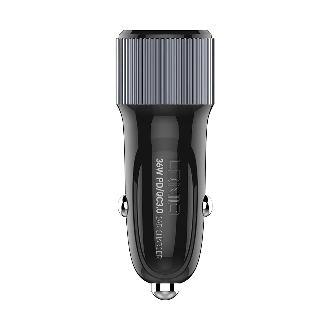 Автомобильное зарядное устройство, LDNIO, C510Q, 2*USB(A,C) 5V3.4A, Кабель Lightning (Iphone) 1м, Чёрный