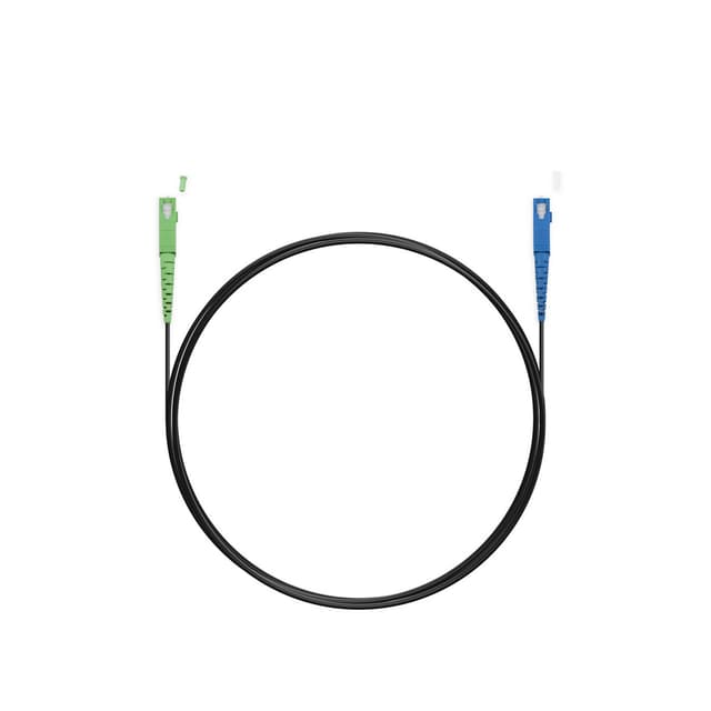 Абонентский FTTH Патч Корд,, SС/UPC-SC/APC SM 1 м, Для внешней прокладки, Чёрный, Усиленный, LSZH