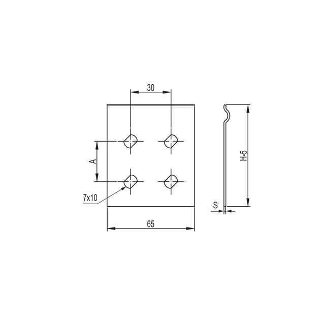Пластина соединительная GTO, DKC, 37305R, H100