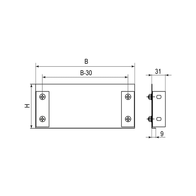 Заглушка цельная ТС, DKC, 30193, 100х50