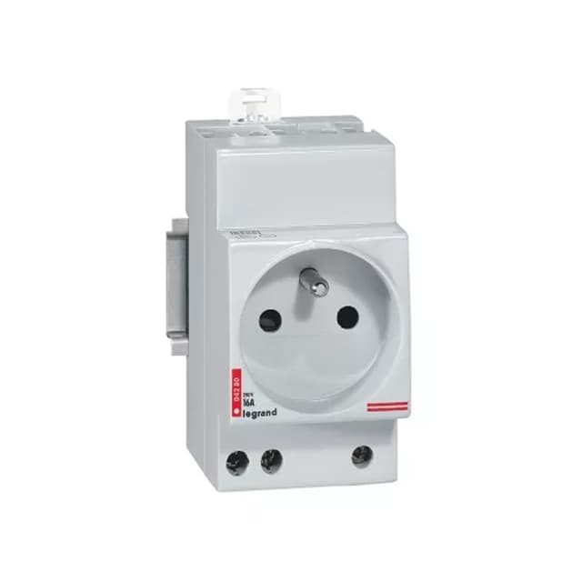 Розетка, Legrand, 004280, на DIN рейку 2К+З французский стандарт