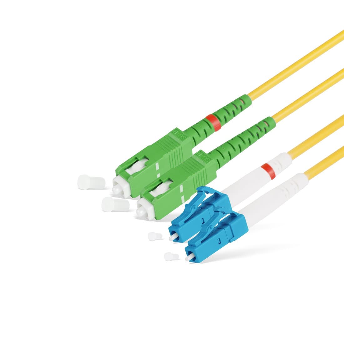 Патч корд оптоволоконный,, SC/APC-LC/UPC SM 9/125 Duplex 2.0мм 1 м, LSZH