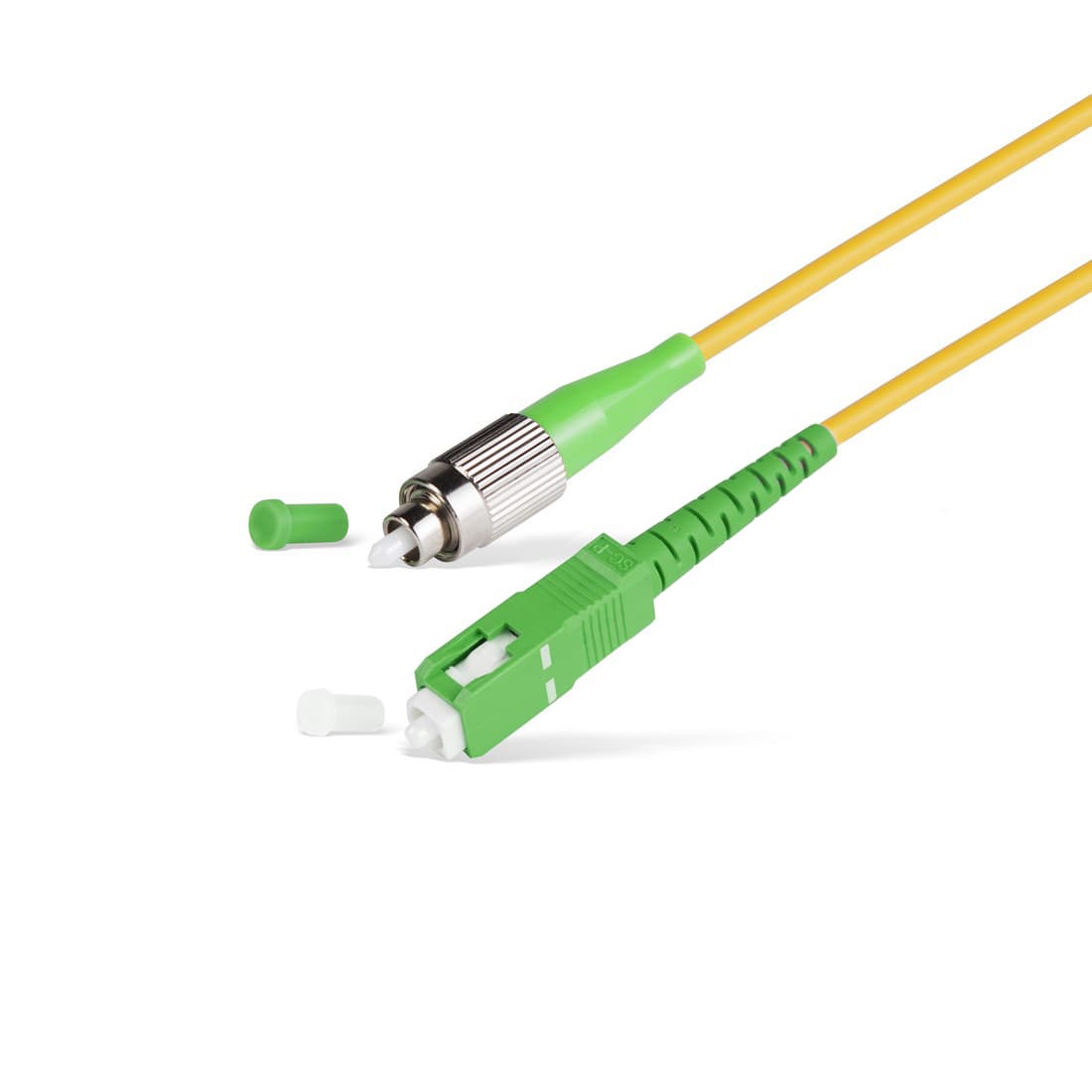 Патч корд оптоволоконный,, FC/APC-SC/UPC SM 9/125 Simplex 2.0мм 1 м, LSZH