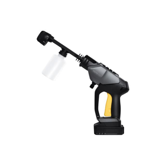 Мойка высокого давления, HOTO, 20V Cordless High Pressure Washer QWXCJ001, 75х220х245мм, Напряжение аккумулятора: 20В, Мощность: 150 Вт, Максимальное давление: 24 Бар, Длина шланга: 6м, Защита от перегрева, Вес: 1,2кг, Насадка 6 в1, Серый