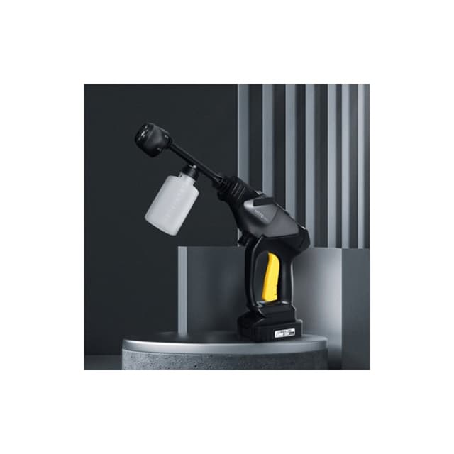 Мойка высокого давления, HOTO, 20V Cordless High Pressure Washer QWXCJ001, 75х220х245мм, Напряжение аккумулятора: 20В, Мощность: 150 Вт, Максимальное давление: 24 Бар, Длина шланга: 6м, Защита от перегрева, Вес: 1,2кг, Насадка 6 в1, Серый