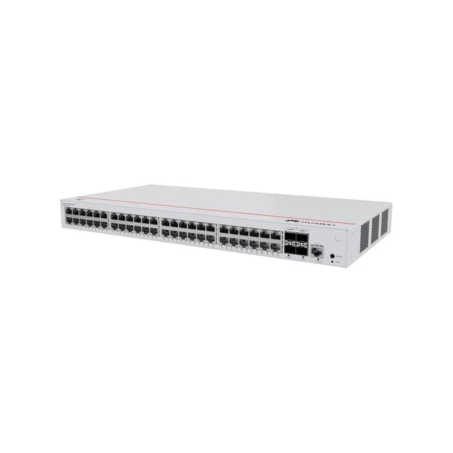 Коммутатор, Huawei, S220-48T4S, L2, 48 портов 10/100/1000M RJ-45, 4 порта SFP, встроенное питание от сети переменного тока, консольный порт RJ-45, Количество модулей вентиляторов 1