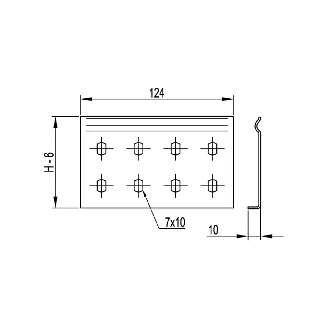 Соединитель усиленный горизонтальный GTO 50L, DKC, LG5000