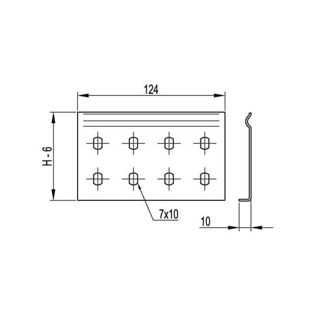 Соединитель усиленный горизонтальный GTO 50L, DKC, LG5000