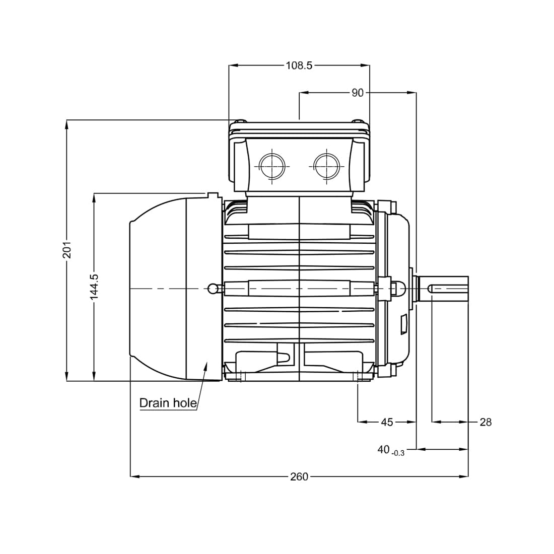 Асинхронный электродвигатель, WEG, 16255791, WGOST-71, 0.37 kW, 2 Пол, B3T, 220/380 В, 50 Гц, IE1, IP55, Std.