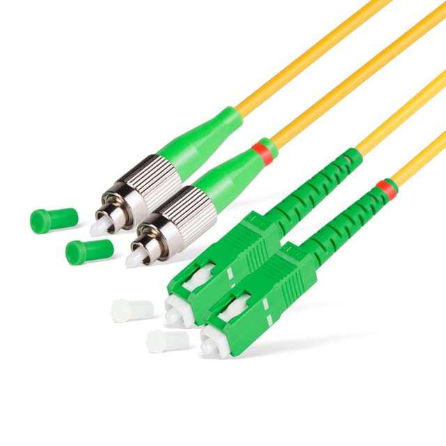 Патч корд оптоволоконный,, SC/APC-LC/APC SM 9/125 Duplex 2.0мм 1 м, LSZH