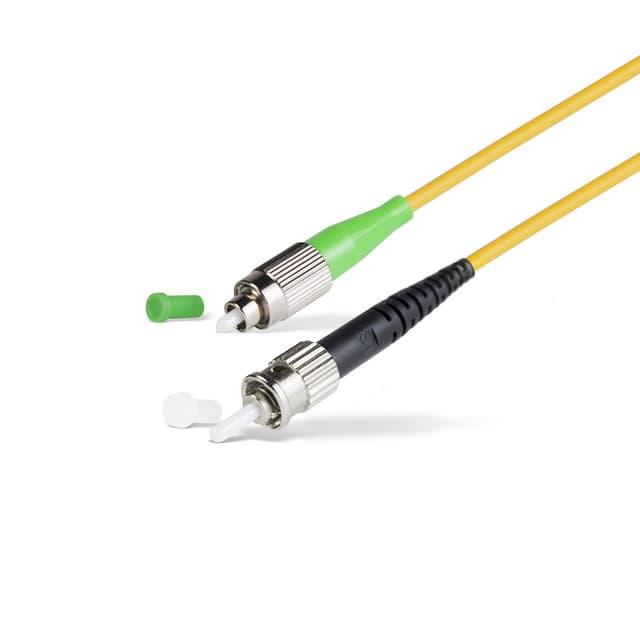 Патч корд оптоволоконный,, FC/APC-ST/UPC SM 9/125 Simplex 2.0мм 1 м, LSZH