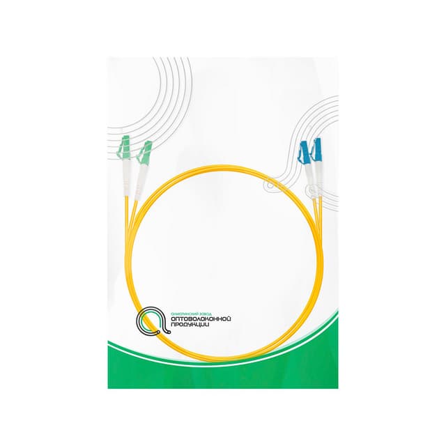 Патч корд оптоволоконный,, LC/APC-LC/UPC SM 9/125 Duplex 3.0мм 1 м, LSZH
