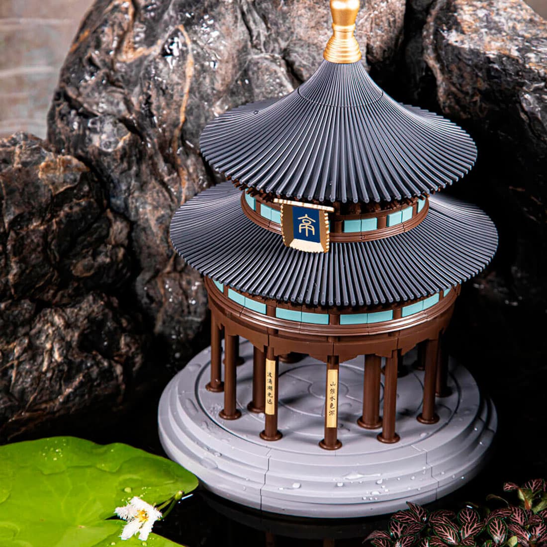 Конструктор, ONEBOT, QNSTX65AIQI, Double-Eave Pavilion, 14+, 358+ деталей, ABS, PC, Мульти-колор