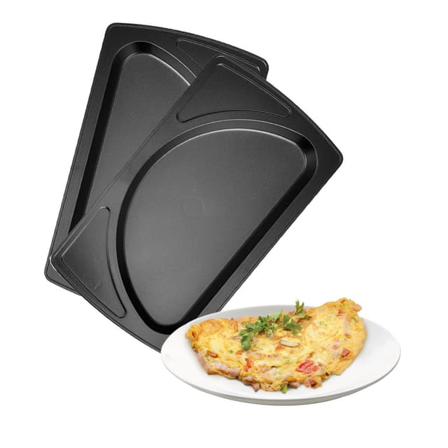 Панель для мультипекаря, Redmond, RAMB-17, Омлет, Антипригарное покрытие, Габаритные размеры 134  236 мм, Черный