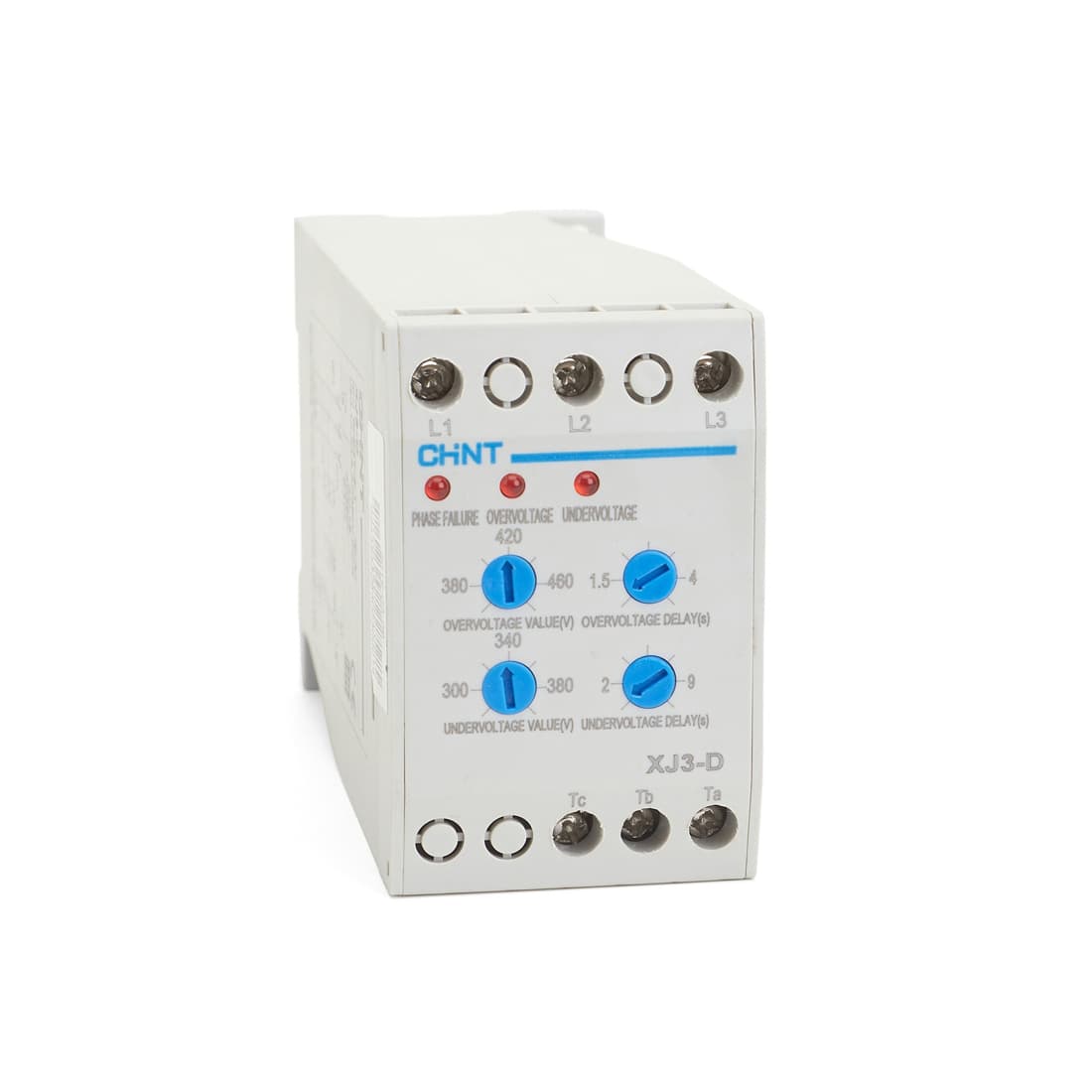 Реле контроля фаз, CHINT, 284003 XJ3-D, AC 380V