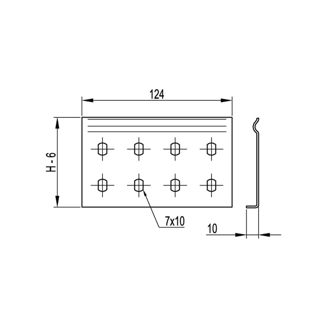 Соединитель усиленный горизонтальный GTO 80L, DKC, LG8000