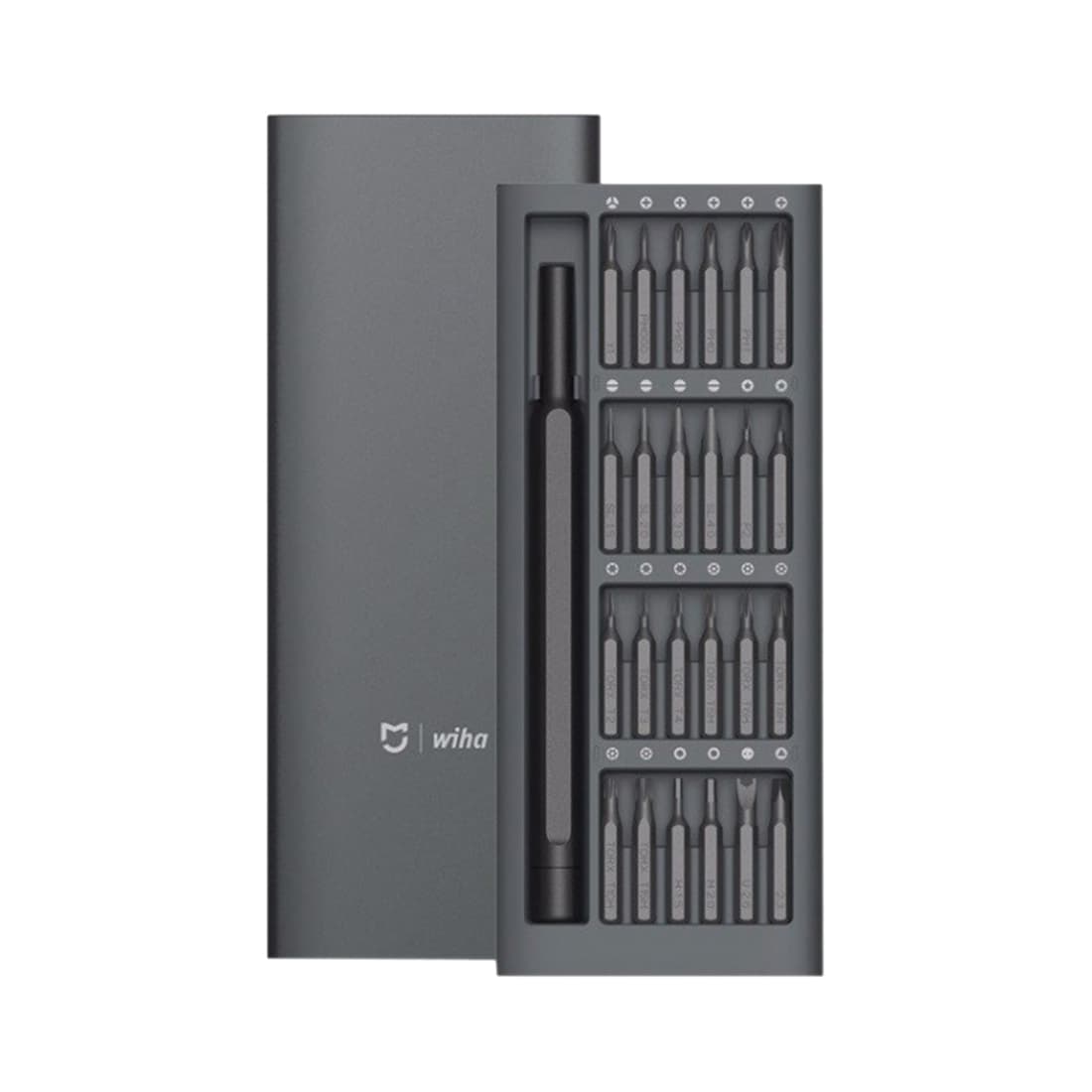 Набор точных отверток, Xiaomi, Mi Precision Screwdriver Kit, BHR4680GL/MJJXLSD002QW, Анодированный алюминиевый сплав, C4  28 мм, Количество бит: 24 шт, Серый