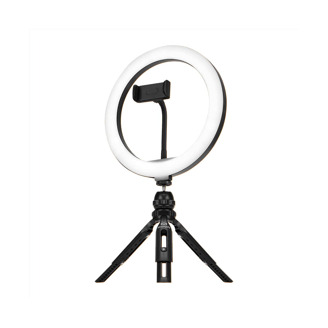 Кольцевая светодиодная лампа, Streamplify, Light 10, USB, 10 Ватт, 26 см, Черный