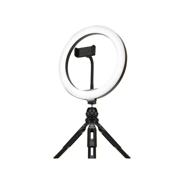 Кольцевая светодиодная лампа, Streamplify, Light 10, USB, 10 Ватт, 26 см, Черный