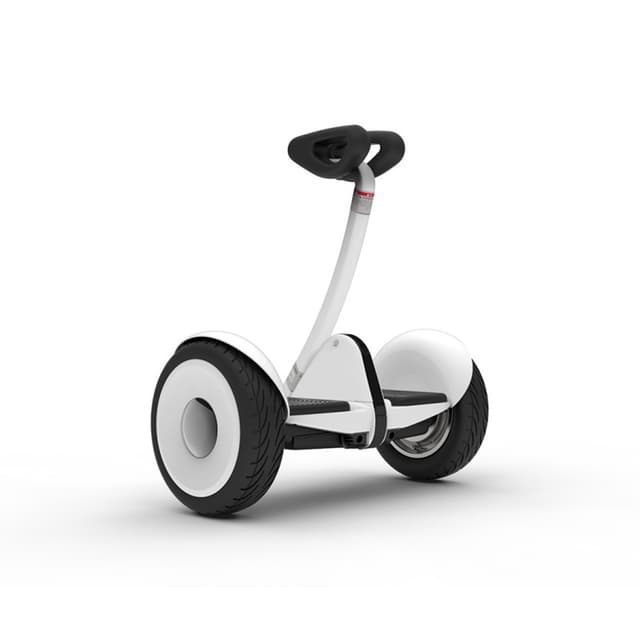 Электрический двухколесный гироскутер, Ninebot, S / N3M240, Макс. скорость до 16 км/ч, Запас хода 22 км, Угол подъема 15 градусов, Макс. нагрузка 100 кг, Белый