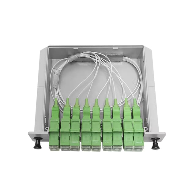 Делитель оптический планарный, А-Оптик, PLC-M-1x8 разъемы SC/APC, в корпусе