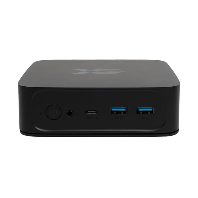 Персональный компьютер Mini PC, X-Game, MF20, Intel Celeron 5205U, RAM 16 GB, SSD M.2 240 GB, 1хType C 3.1/ 4хType A 3.0, HDMI 2.0(4K@60Hz), DisplayPort(4K@60Hz), 1xDMIC 3.5, 2хRJ45 LAN, DC Jack x 1,5.5mm/2.5mm, 65W, 19V3.42A, 131 x 131 x 45 мм, Черный.