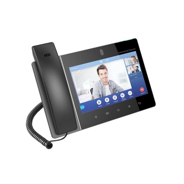 IP-видеотелефон, Grandstream, GXV3480, 16 SIP-аккаунтов, 16 линий, 2x GbE PoE, Wi-Fi, цветной сенсорный ЖК-экран 1280x800 (8.0"), камера 2 Мп, Android, блок питания 12 В / 1.5 А
