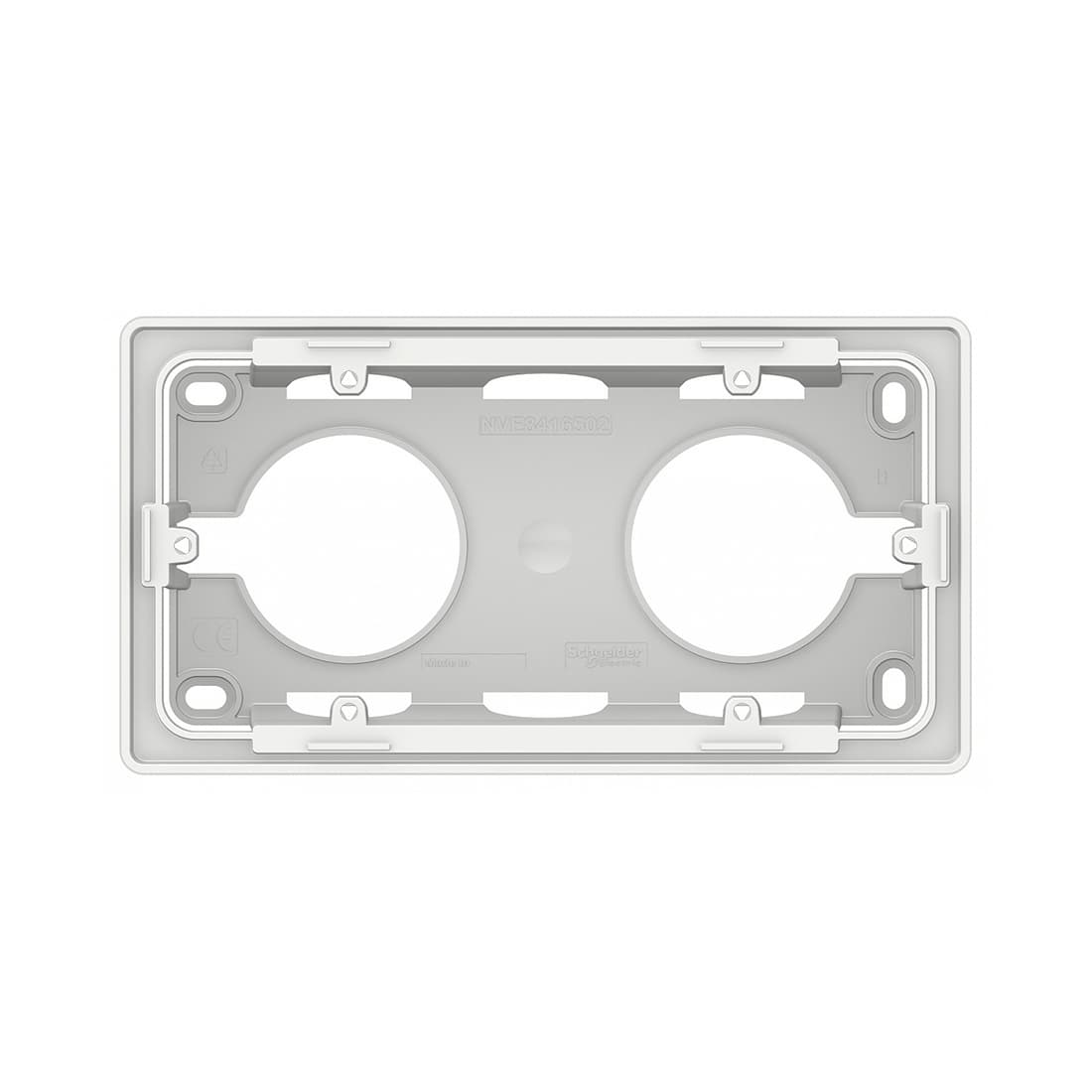 Коробка, SE, NU800418, Unica New для открытой установки двухпостовая белый