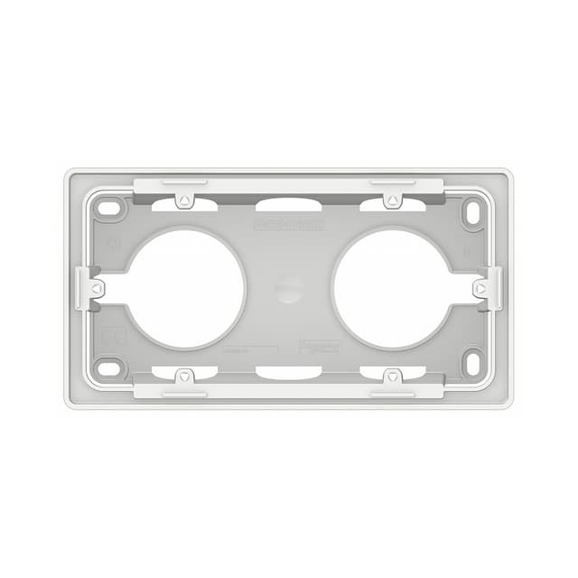 Коробка, SE, NU800418, Unica New для открытой установки двухпостовая белый