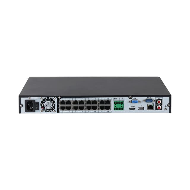 Сетевой видеорегистратор, Dahua, DHI-NVR4216-16P-EI, 16-канальный 1U, 16PoE, 2HDD, сетевой видеорегистратор WizSense