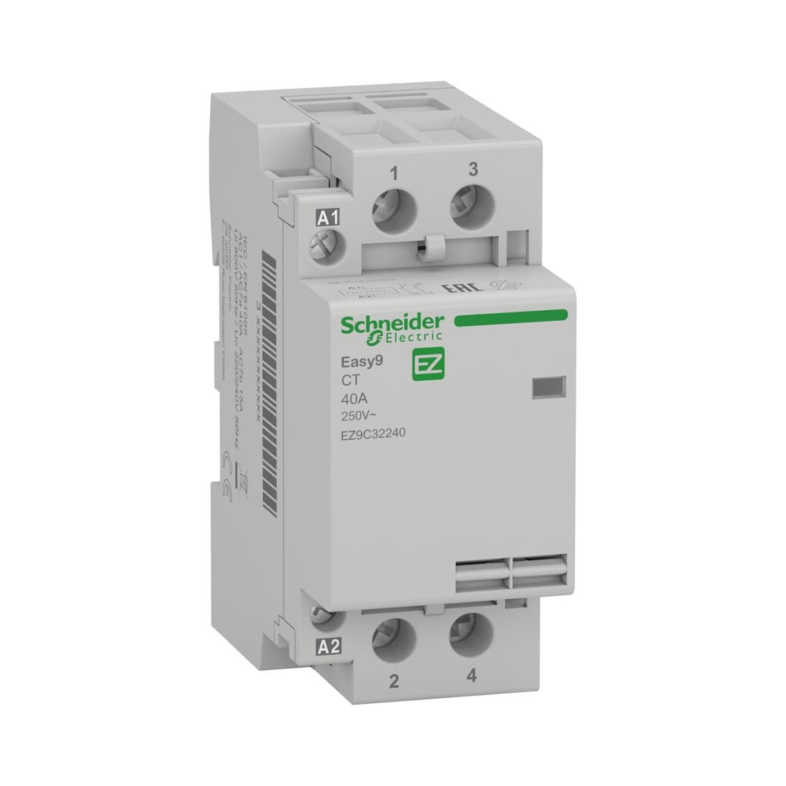 Контактор модульный, SE, EZ9C32240, 40A 2НО 230/250В АС 50ГЦ