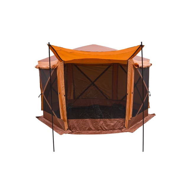 Шатер, XG Aurora Camping, 2906-B, Складной, Шестисторонний, 366 x 366 x 228 cm, Терракотовый, Коричневая коробка