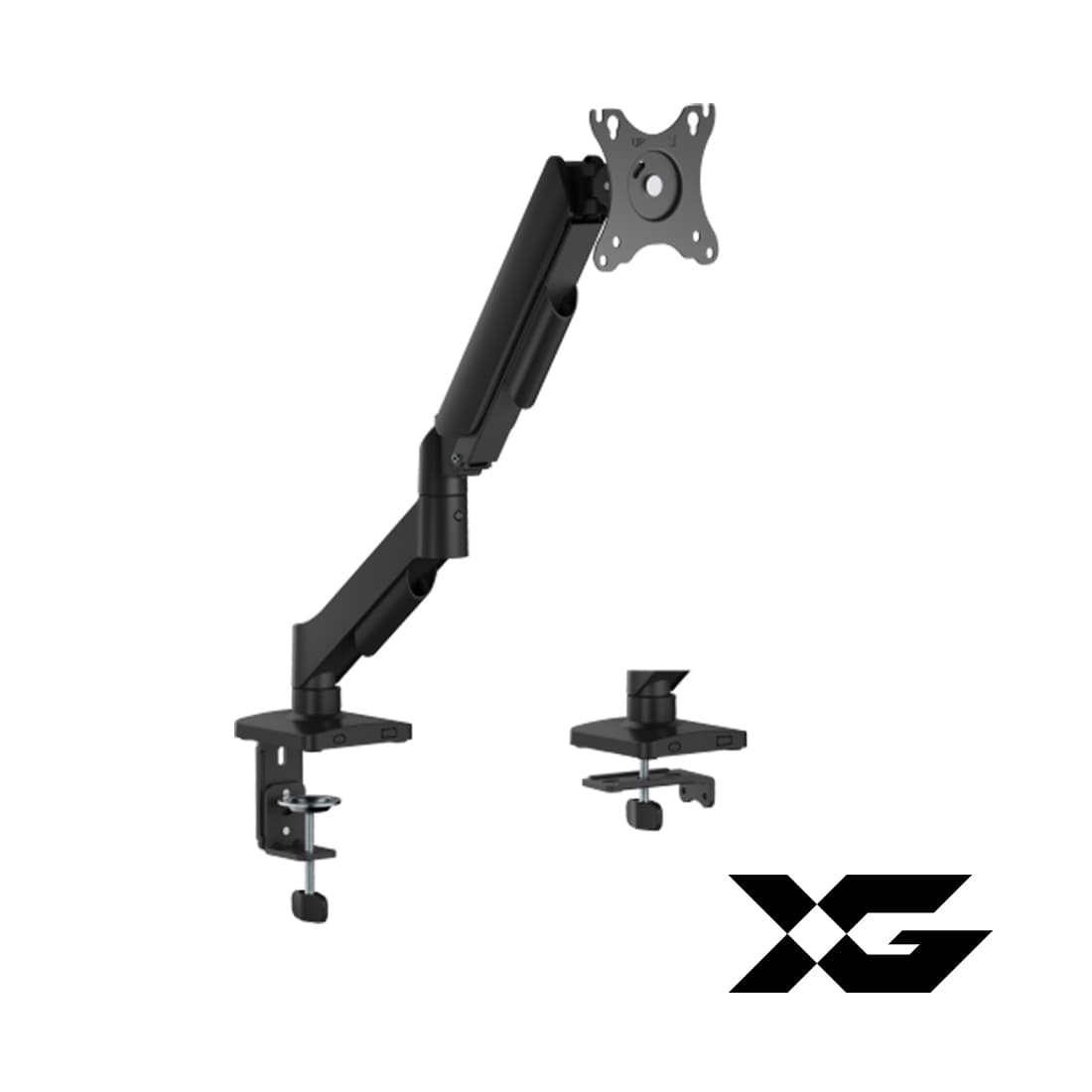 Настольный кронштейн с газлифтом,XG, MGA-1732, для мониторов 17"-32", Нагрузка 9 кг., Наклон + 90°~- 90°, Поворот +/- 90°, Вращение монитора +/- 180°, VESA 75x75,100x100, Регулировка по высоте 450 мм.