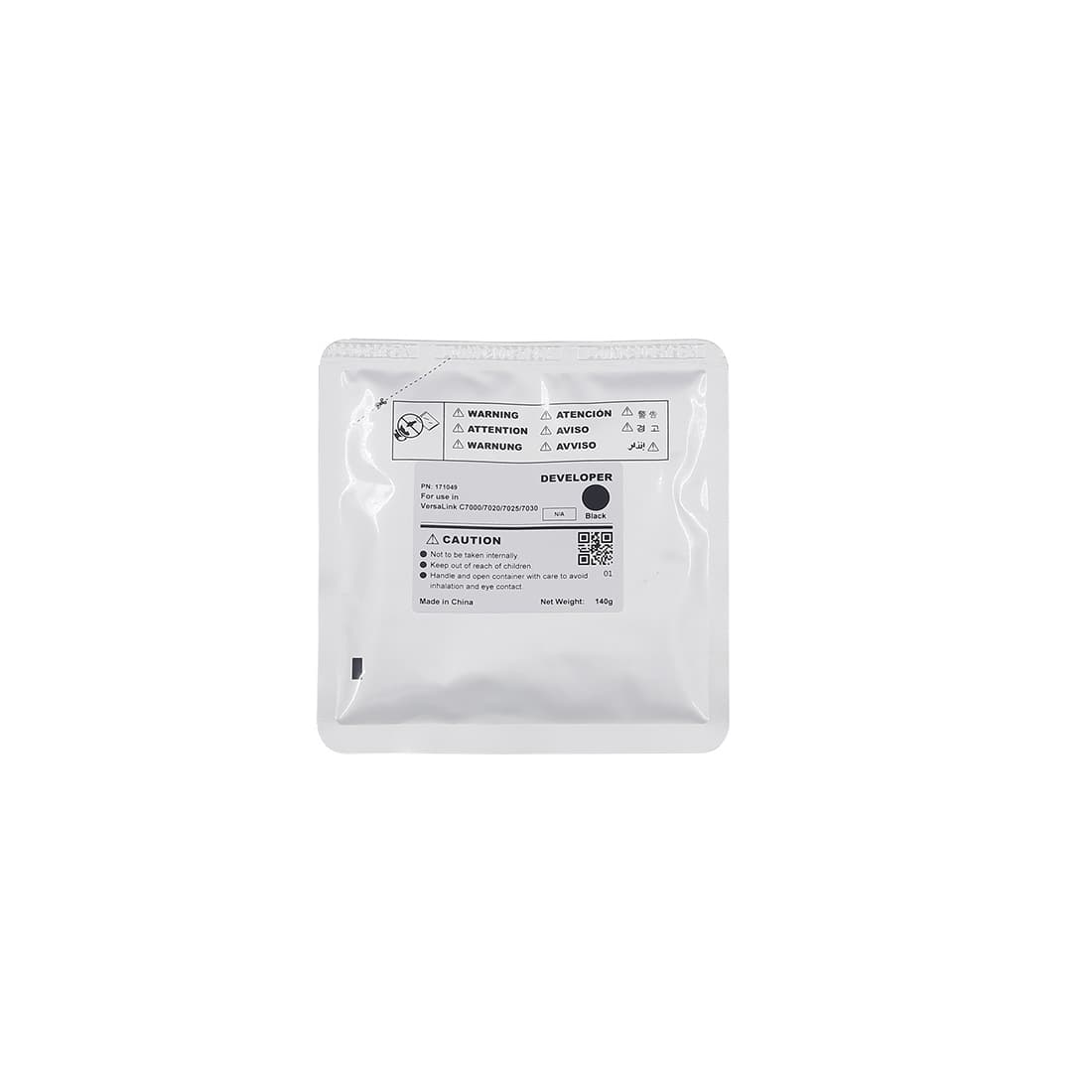 Девелопер, CET, CET171049, Чёрный, Для копиров XEROX VersaLink C7000/C7020/C7025/7C030, 140г., 400000 стр.