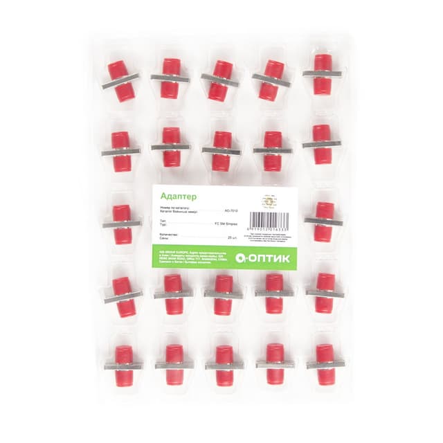 Адаптер, А-Оптик, АО-7010, FC/UPC-FC/UPC SM/MM, Simplex