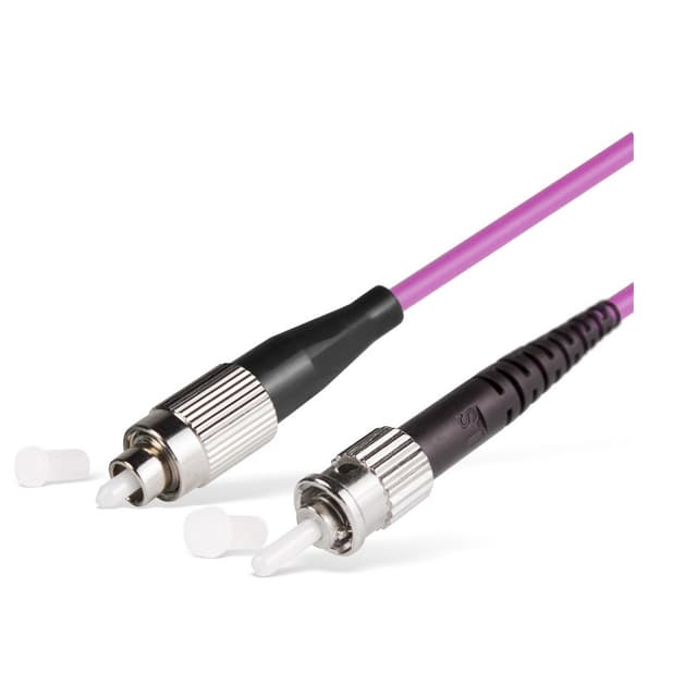 Патч корд оптоволоконный,, FC/UPC-ST/UPC MM OM3 50/125 Simplex 3.0мм 1 м, LSZH