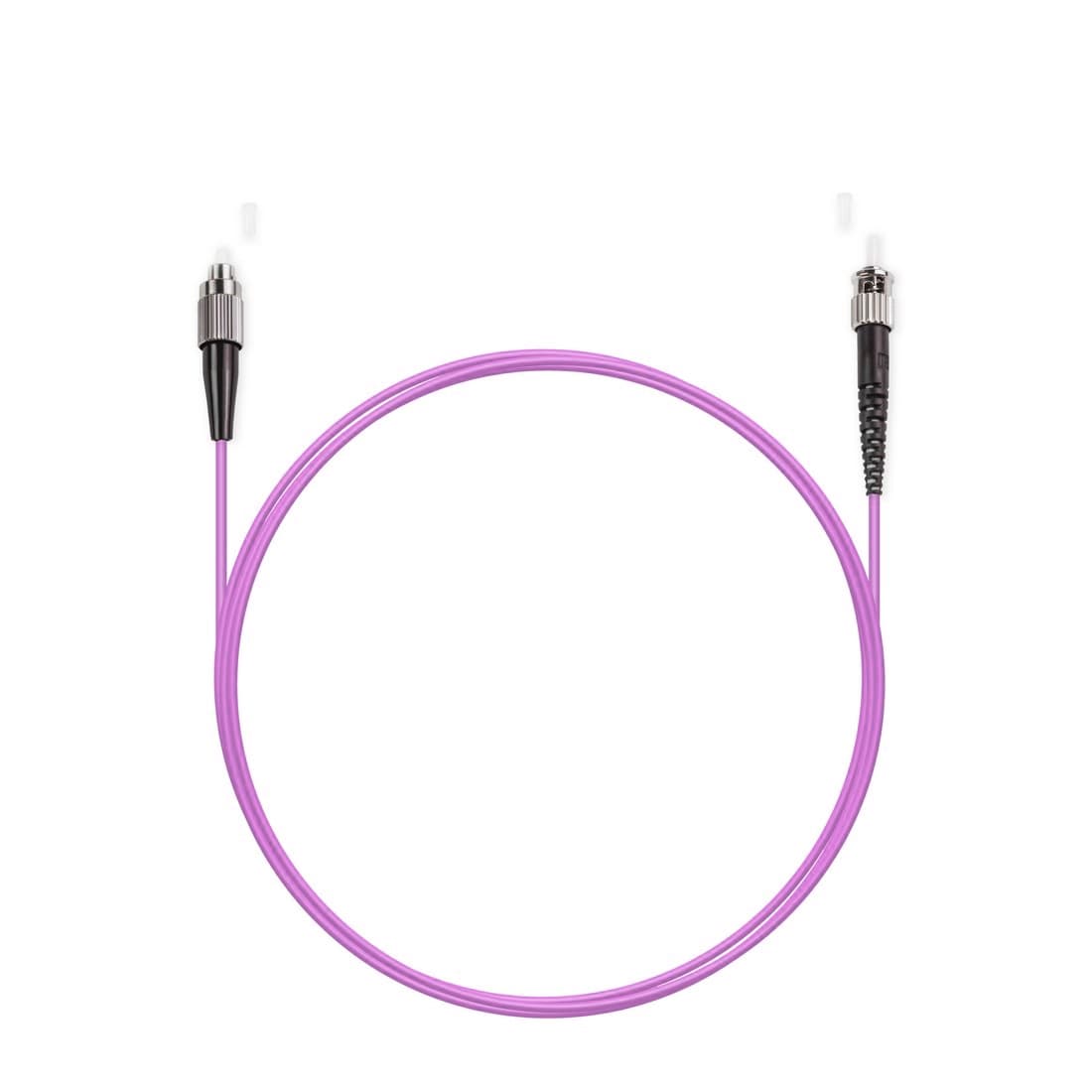 Патч корд оптоволоконный,, FC/UPC-ST/UPC MM OM3 50/125 Simplex 3.0мм 1 м, LSZH