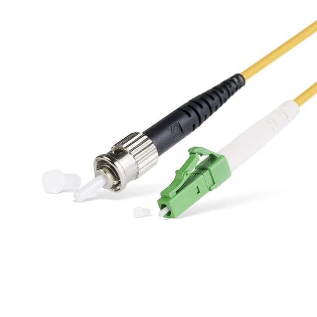 Патч корд оптоволоконный,, LC/APC-ST/UPC SM 9/125 Simplex 3.0мм 1 м, LSZH