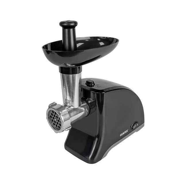 Мясорубка, Centek, CT-1609, 1550Вт, Реверс, 2 диска, Стальной нож и узлы, Черный