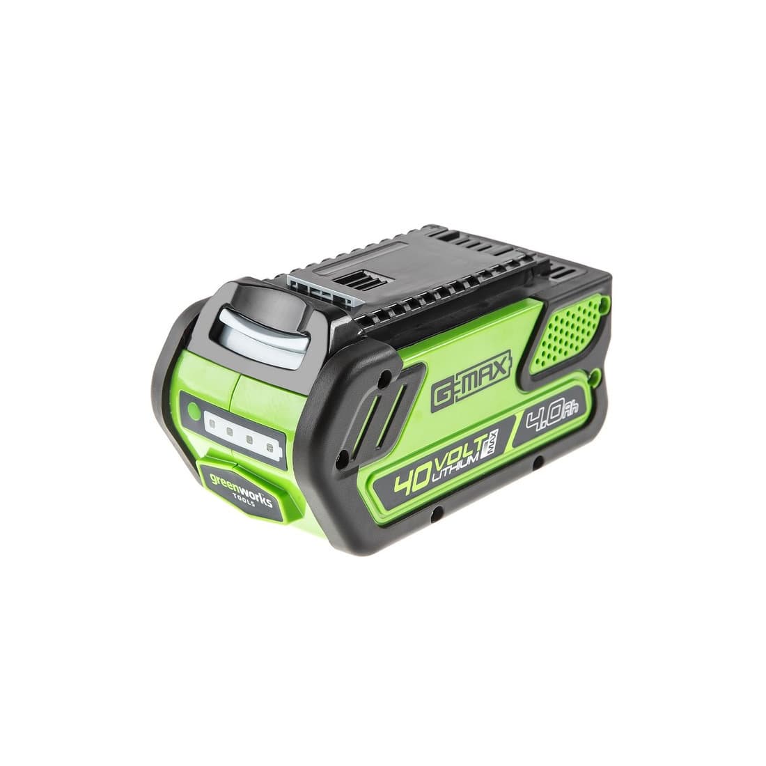 Садовая тележка самоходная, Greenworks, G40GCK4(7400007UBRU), 40V, 106 л, с 1хАКБ 4 Ач и ЗУ, Щеточный двигатель, Максимальная грузоподъемность 100 кг, Объем кузова 106 л, Две скорости вперед 3 км/ч и 4,2 км/ч, Задняя скорость 2,4 км/ч, Черный/зелёный