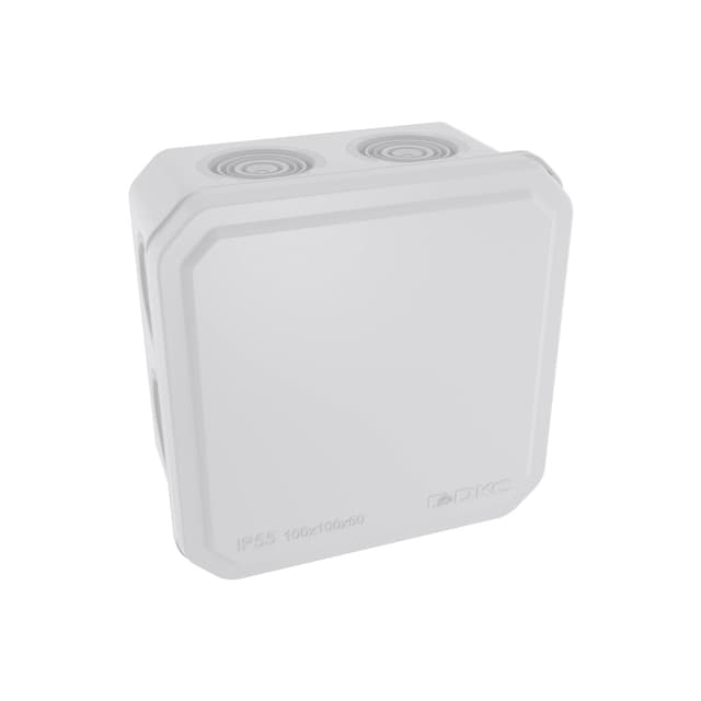 Коробка ответвительная с 8+2 кабельными вводами, DKC, 53800, д.25/20 мм, IP55, 100х100х50 мм