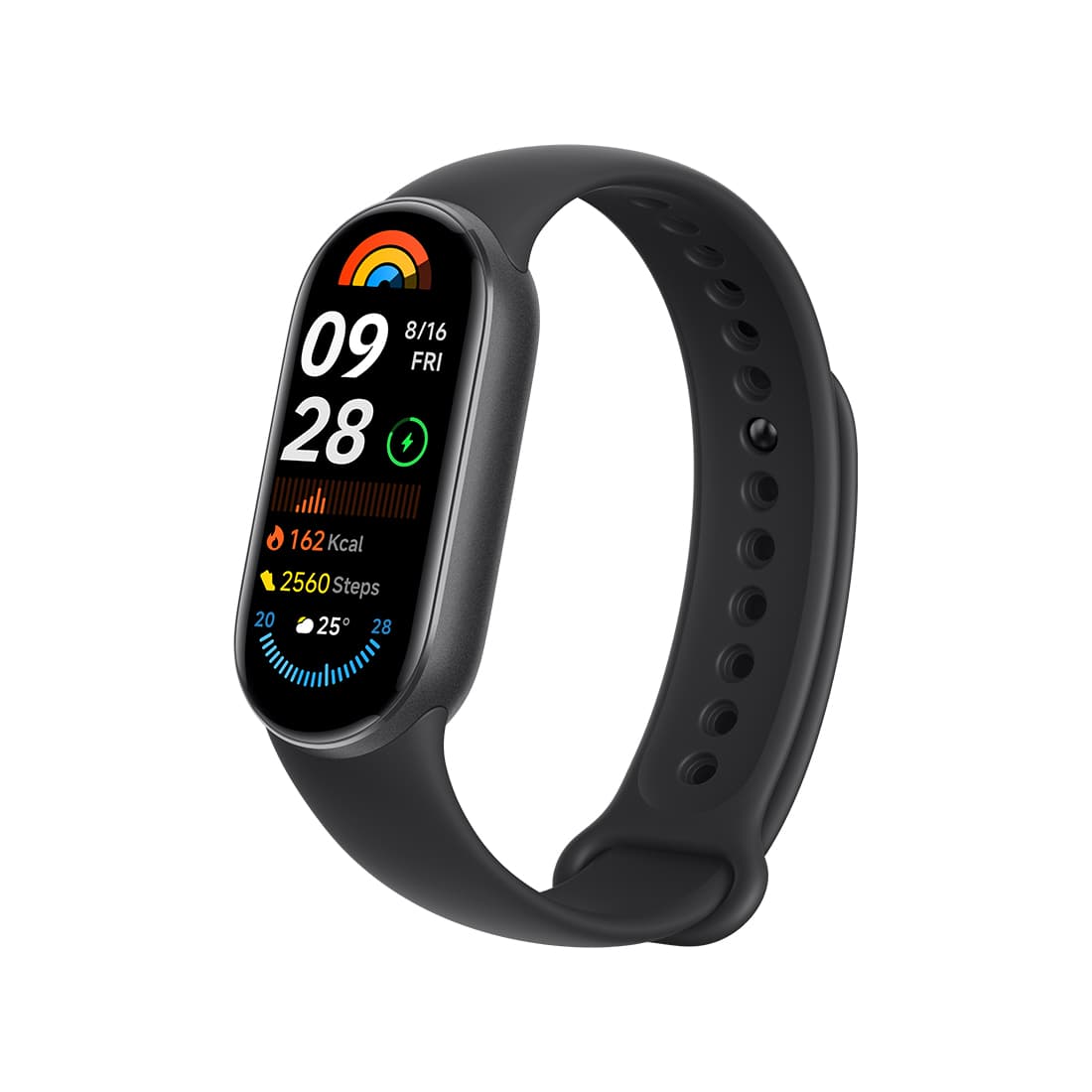 Фитнес браслет, Xiaomi, Mi Smart Band 9, M2345B1 / BHR8337GL, 1.62" AMOLED, Разрешение экрана 192 x 490, Аккумулятор 233 мАч, Водонепроницаемость 5 АТМ, Черный