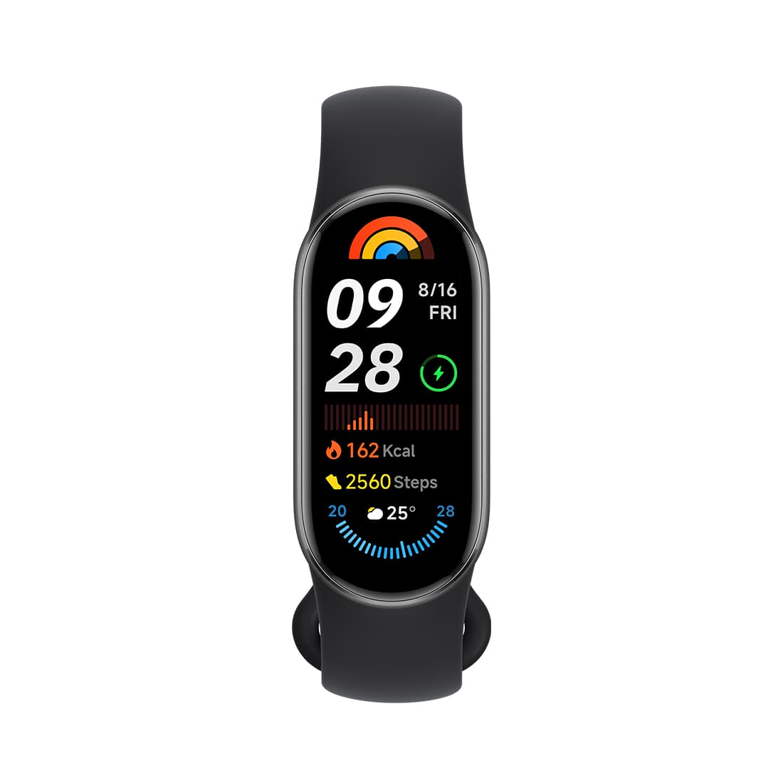 Фитнес браслет, Xiaomi, Mi Smart Band 9, M2345B1 / BHR8337GL, 1.62" AMOLED, Разрешение экрана 192 x 490, Аккумулятор 233 мАч, Водонепроницаемость 5 АТМ, Черный