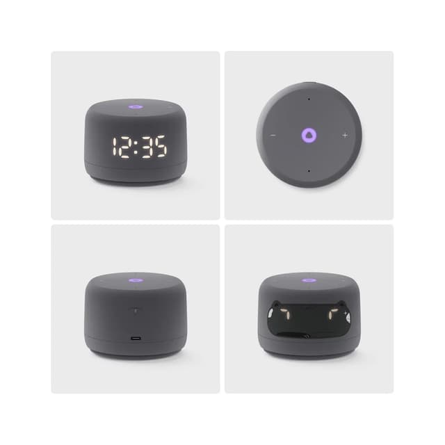 Умная колонка, Яндекс, YNDX-00026GRY, Яндекс Станция Лайт Второе поколение, YaGPT, 6Вт, 2 микрофона, USB TYPE-C, Графит